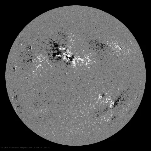 Image of Sun's magnetic field