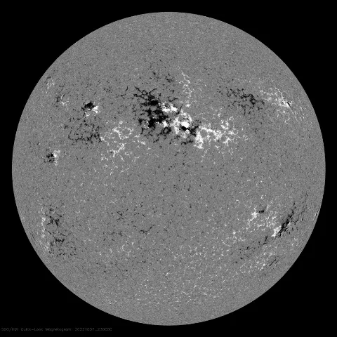 Image of Sun's magnetic field