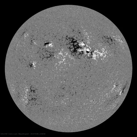 Image of Sun's magnetic field