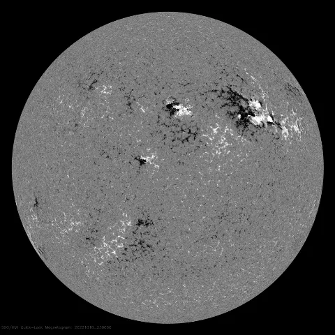 Image of Sun's magnetic field