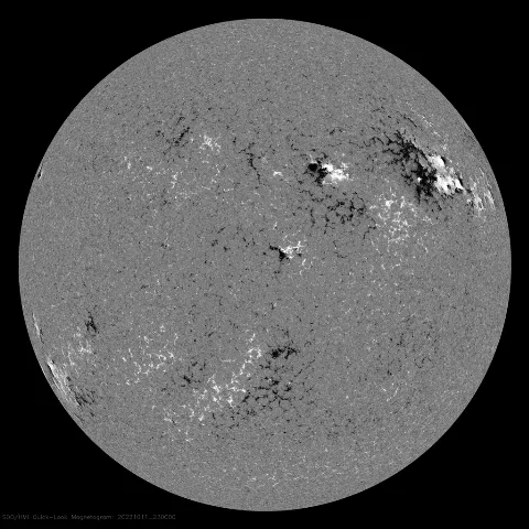 Image of Sun's magnetic field