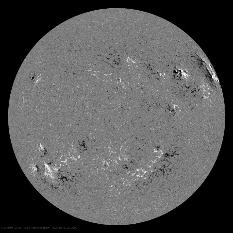 Image of Sun's magnetic field