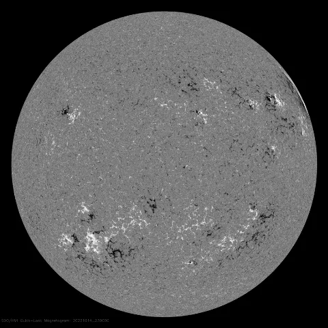 Image of Sun's magnetic field