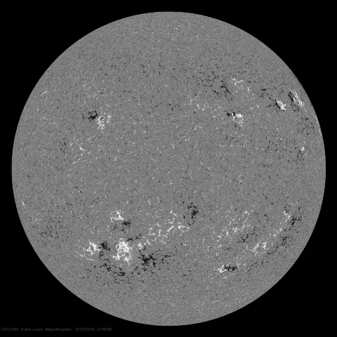 Image of Sun's magnetic field