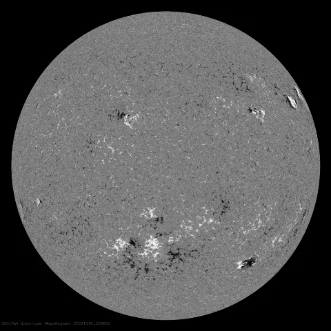 Image of Sun's magnetic field