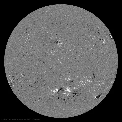 Image of Sun's magnetic field