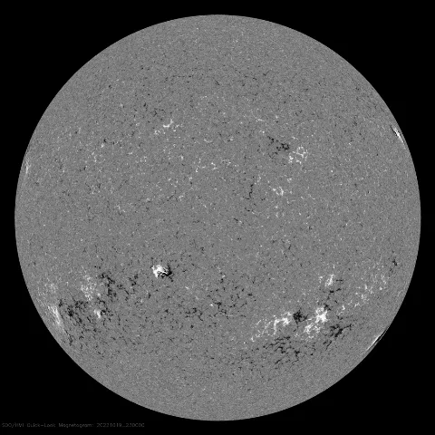 Image of Sun's magnetic field