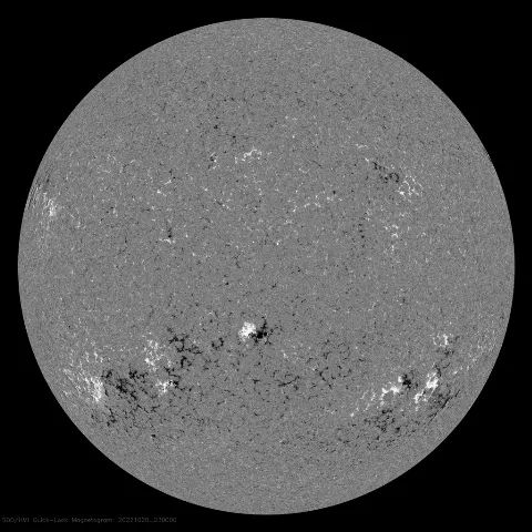 Image of Sun's magnetic field