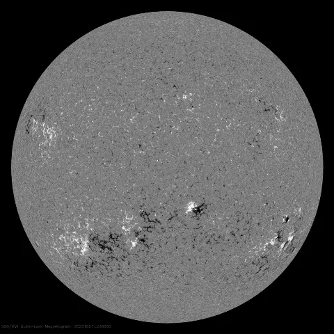 Image of Sun's magnetic field