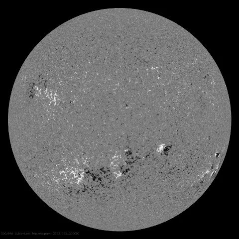 Image of Sun's magnetic field