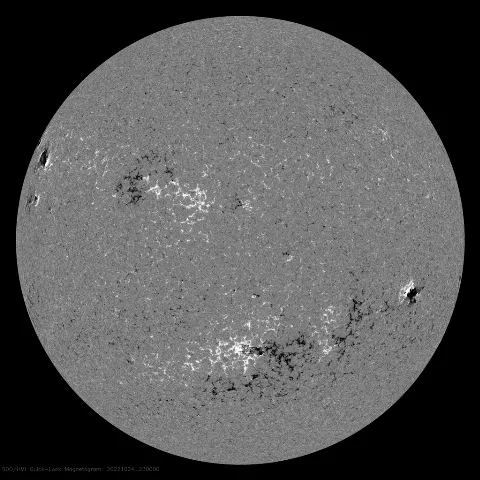 Image of Sun's magnetic field