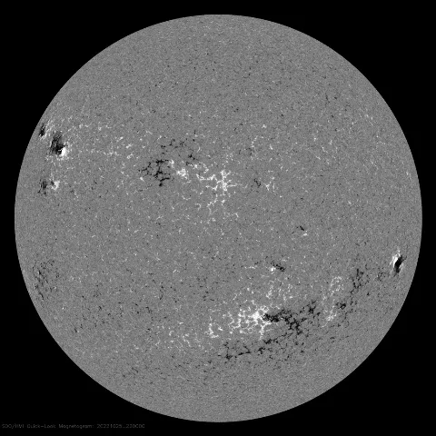 Image of Sun's magnetic field