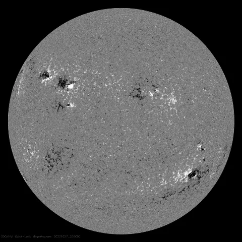 Image of Sun's magnetic field