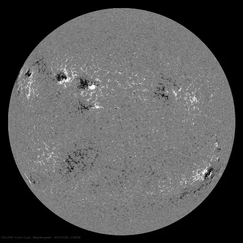 Image of Sun's magnetic field