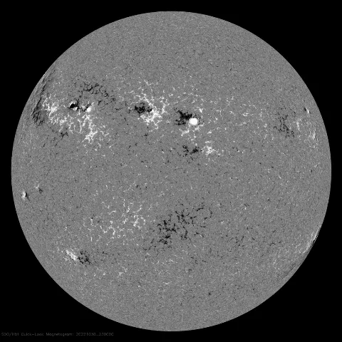 Image of Sun's magnetic field