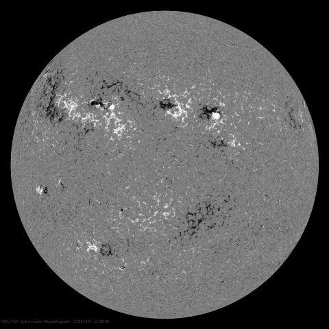 Image of Sun's magnetic field