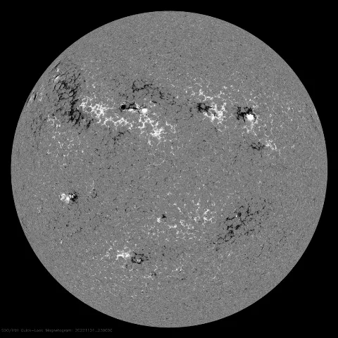 Image of Sun's magnetic field