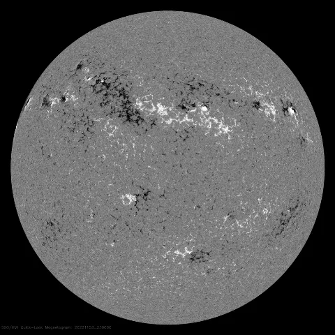 Image of Sun's magnetic field