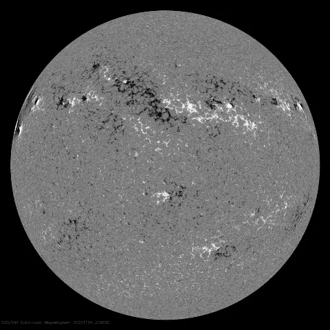 Image of Sun's magnetic field