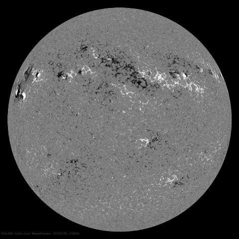 Image of Sun's magnetic field