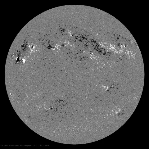 Image of Sun's magnetic field