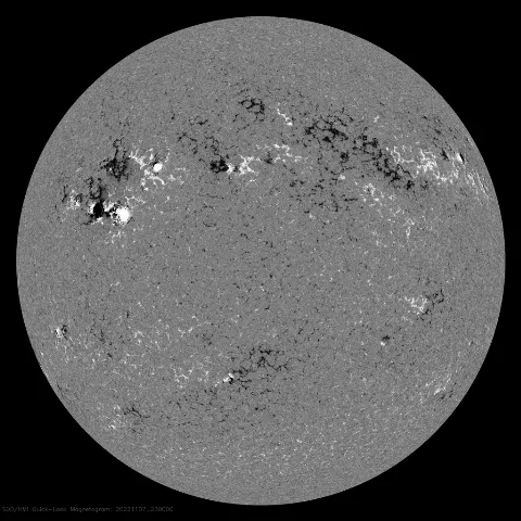 Image of Sun's magnetic field