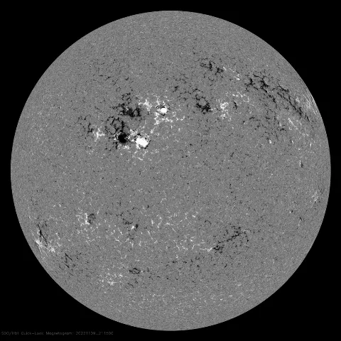 Image of Sun's magnetic field