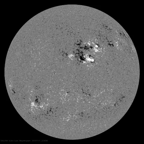 Image of Sun's magnetic field