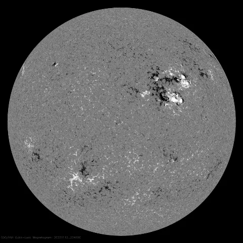 Image of Sun's magnetic field