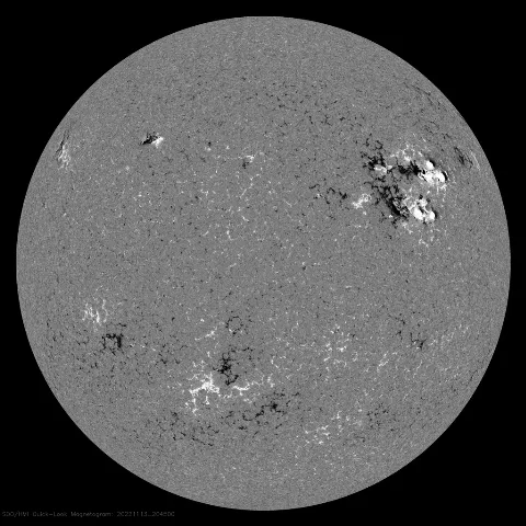 Image of Sun's magnetic field