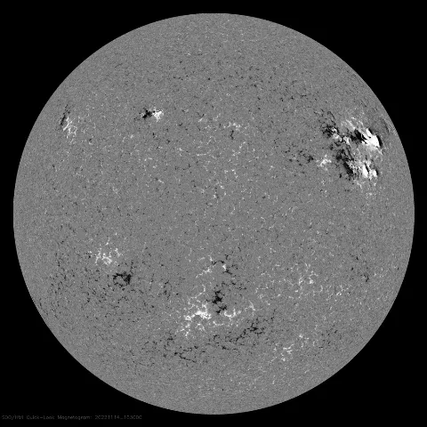 Image of Sun's magnetic field