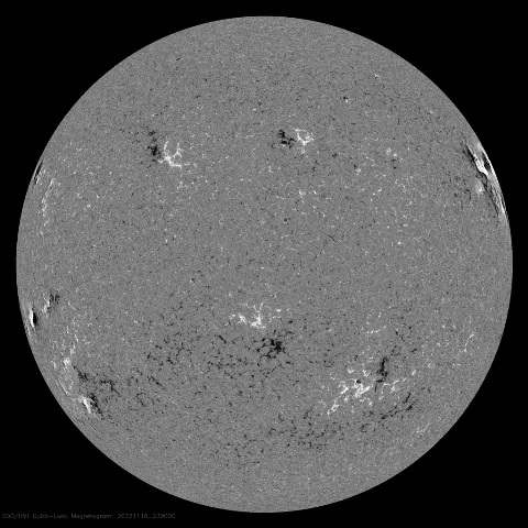 Image of Sun's magnetic field