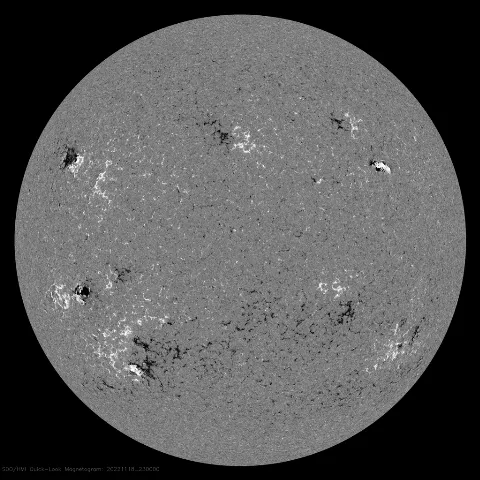 Image of Sun's magnetic field