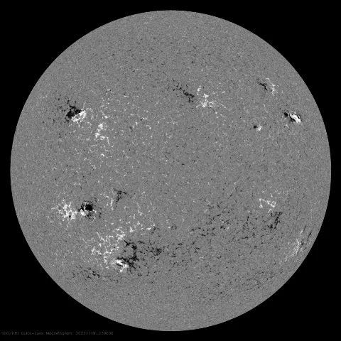 Image of Sun's magnetic field