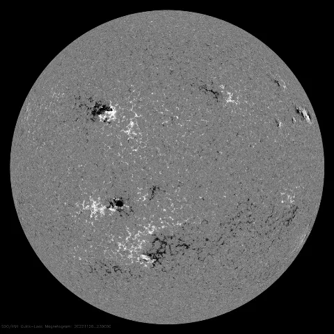 Image of Sun's magnetic field