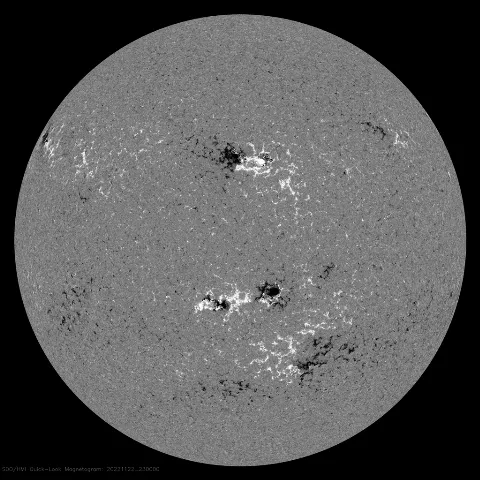 Image of Sun's magnetic field