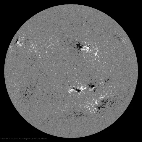 Image of Sun's magnetic field