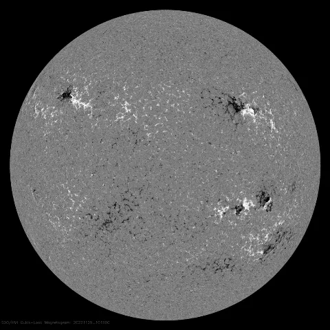 Image of Sun's magnetic field