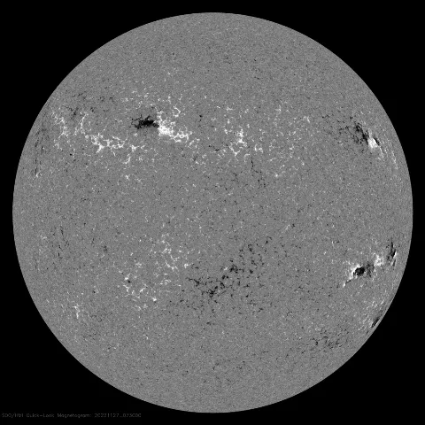 Image of Sun's magnetic field