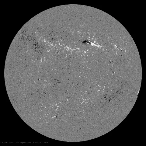 Image of Sun's magnetic field