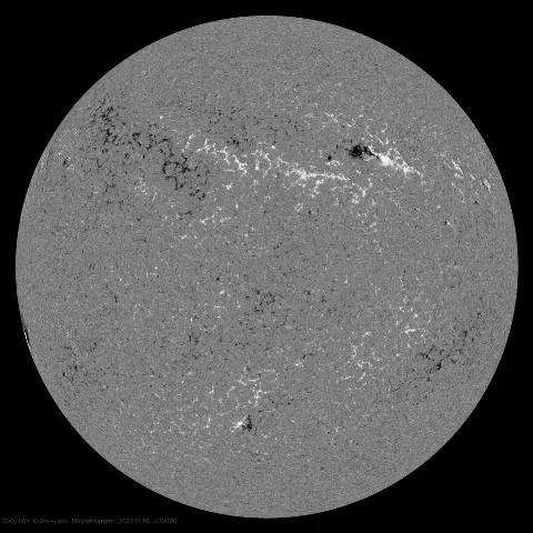 Image of Sun's magnetic field