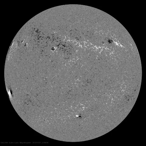 Image of Sun's magnetic field