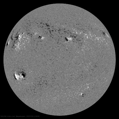 Image of Sun's magnetic field