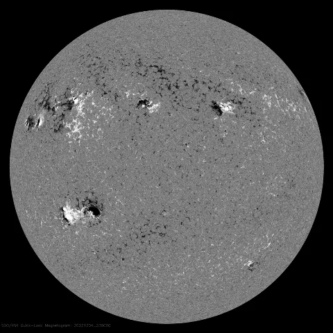 Image of Sun's magnetic field