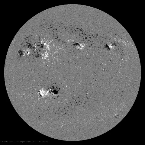 Image of Sun's magnetic field