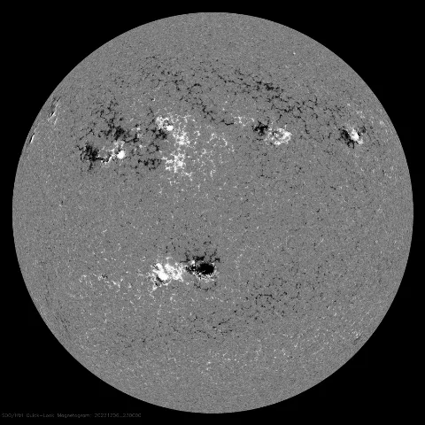 Image of Sun's magnetic field