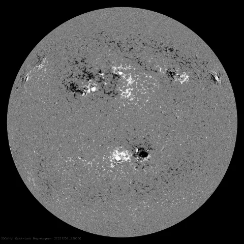 Image of Sun's magnetic field