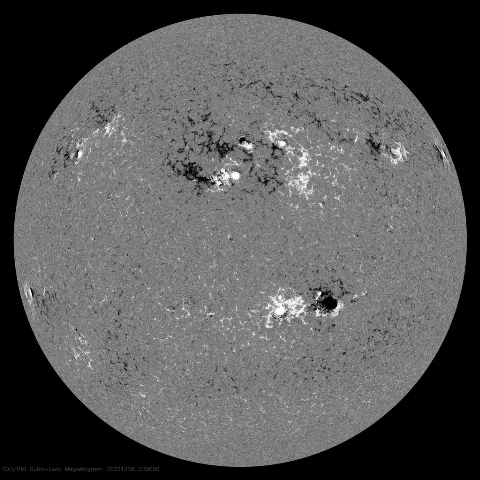 Image of Sun's magnetic field