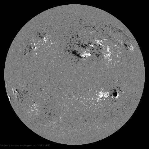 Image of Sun's magnetic field