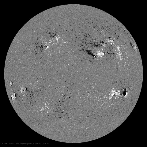 Image of Sun's magnetic field